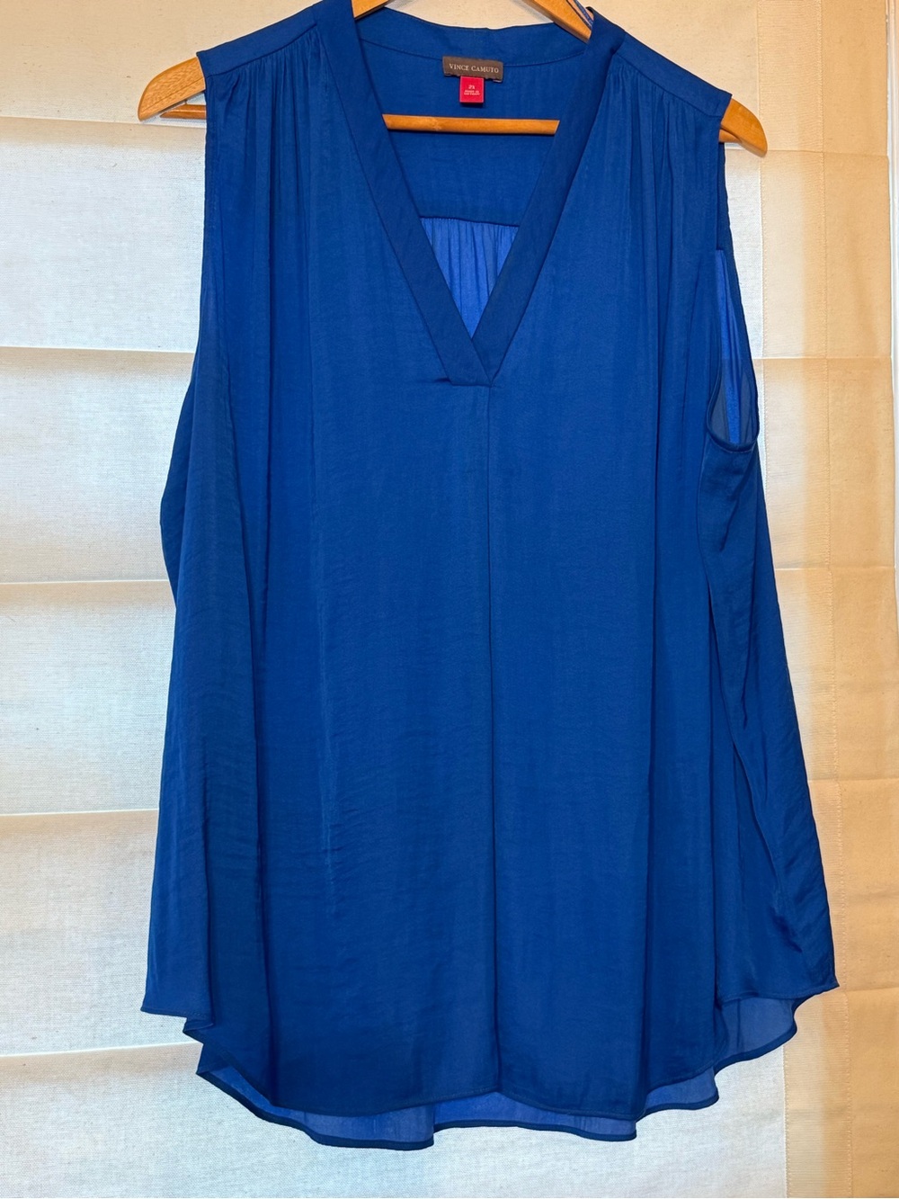 Vince Camuto Sleeveless V-Neck Camisole - Cobalt Blue